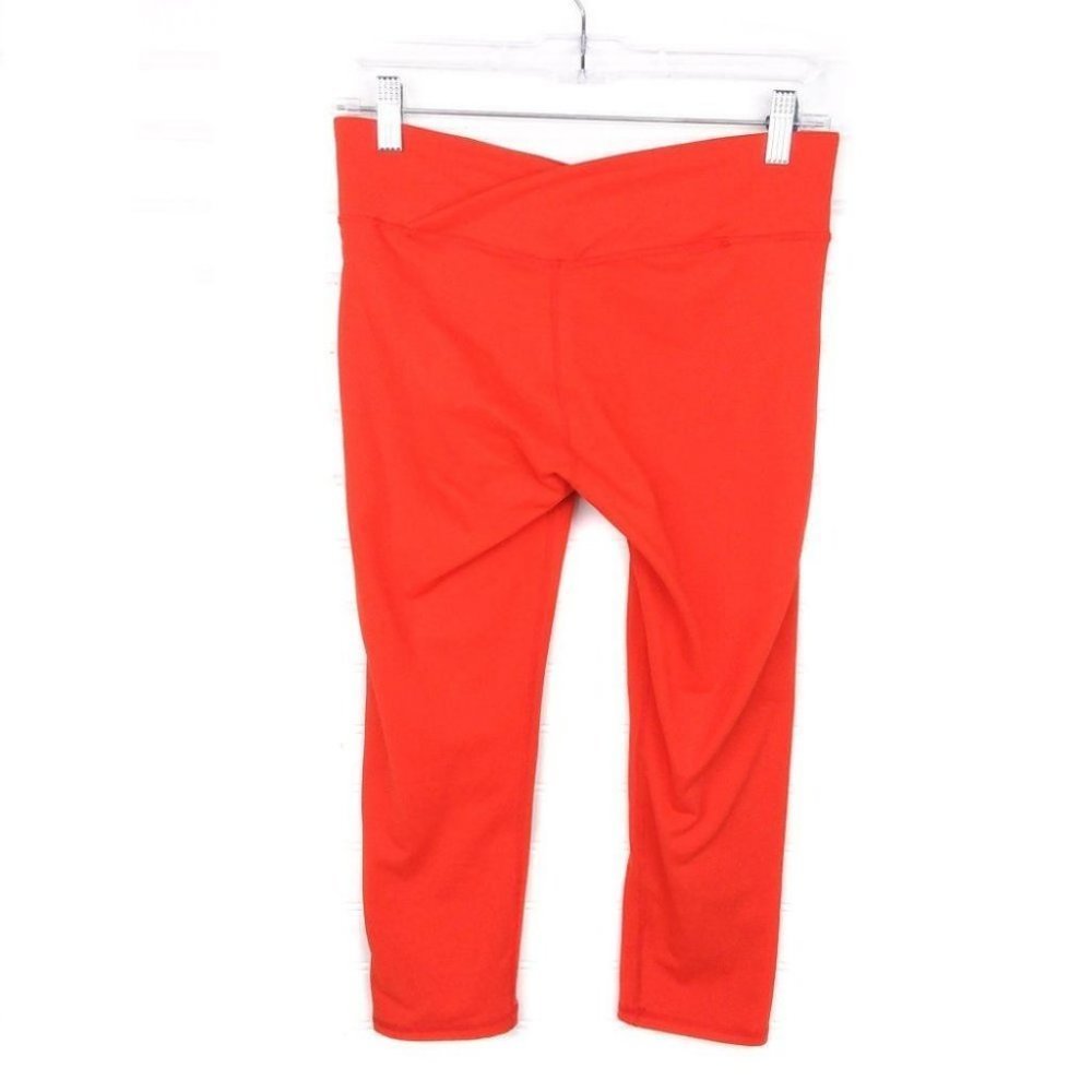 Fabletics Orange/Red Pull On Stretch Capri Legging - image 6